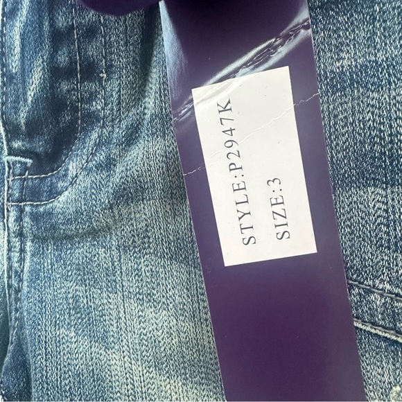 NWT Vigoss Bootcut Jeans Flap Pockets Distressed Medium Wash Y2K Size 3 - Picture 7 of 14